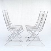 4 wire chairs by Till Behrens for Schlubach