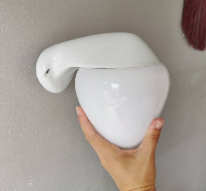 Wilhelm Wagenfeld porcelain wall lamp for Lindner Leuchten