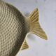 Plate barbotine fish attributed to Vallauris