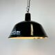 Industrial black enamel pendant lamp from emax, 1960s