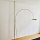 stunning Mid Century Modern brass UNA arc lamp by Florian Schulz