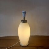 Pied de lampe de table vintage opaline et laiton ikea farad