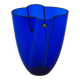 Vase danois en verre bleu cobalt par Royal Copenhagen, années 1980