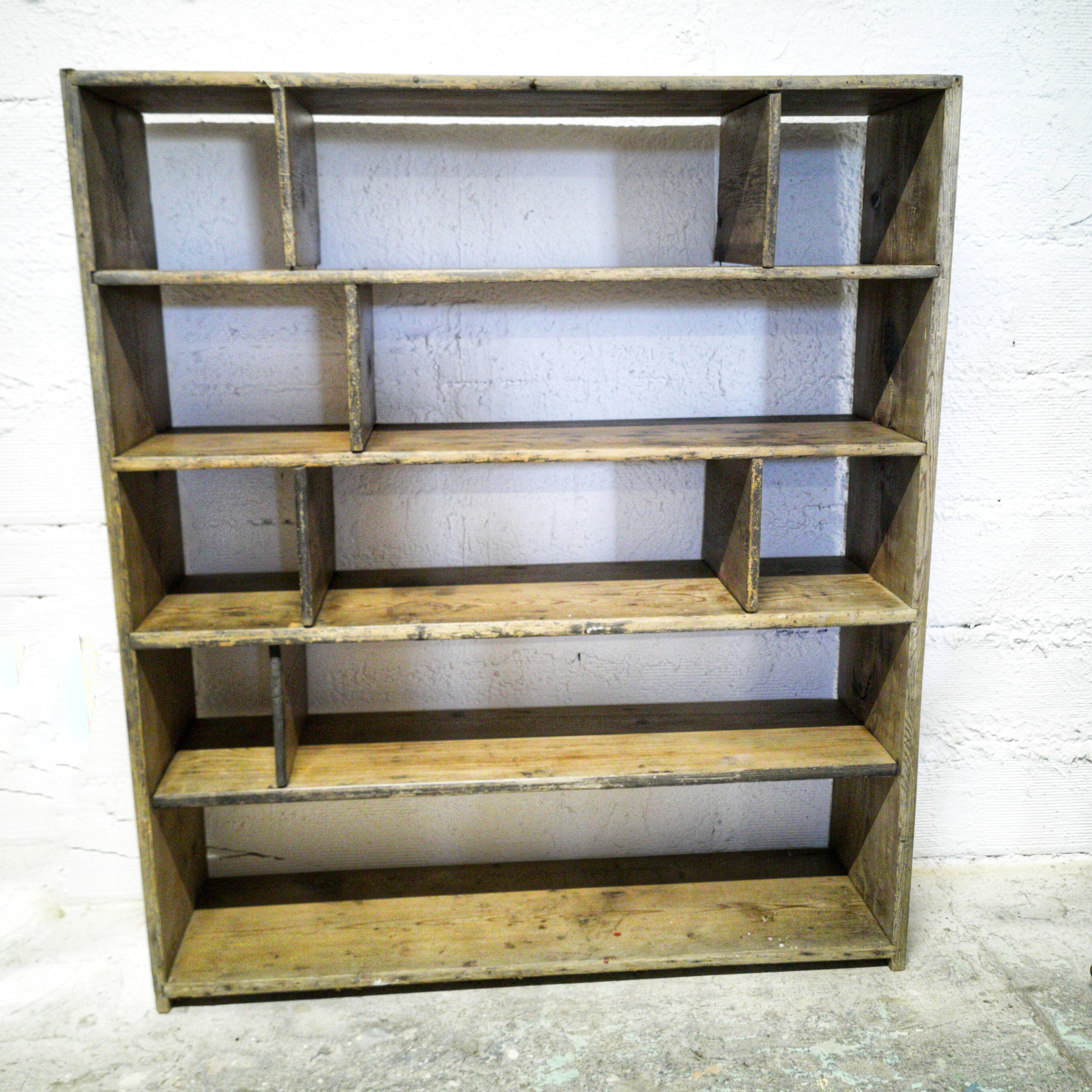 Large wooden workshop locker