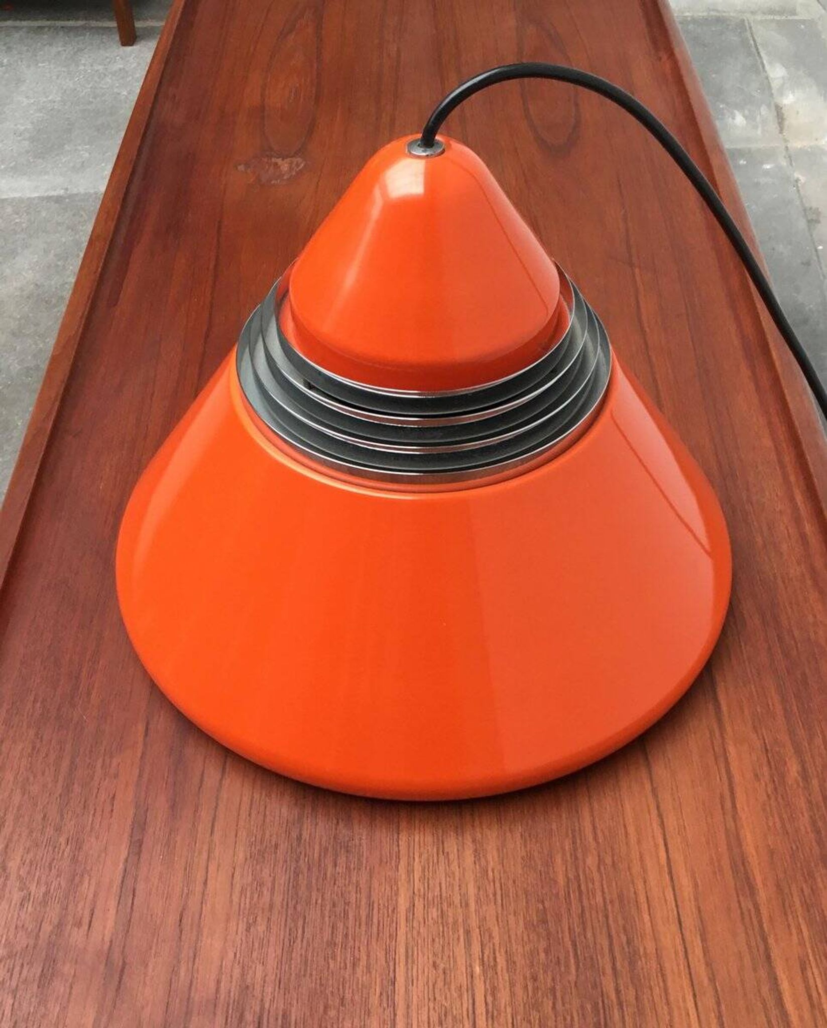 Vintage German Hanging Lamp Space Age Model 5535 by Alfred Kalthoff for Staff