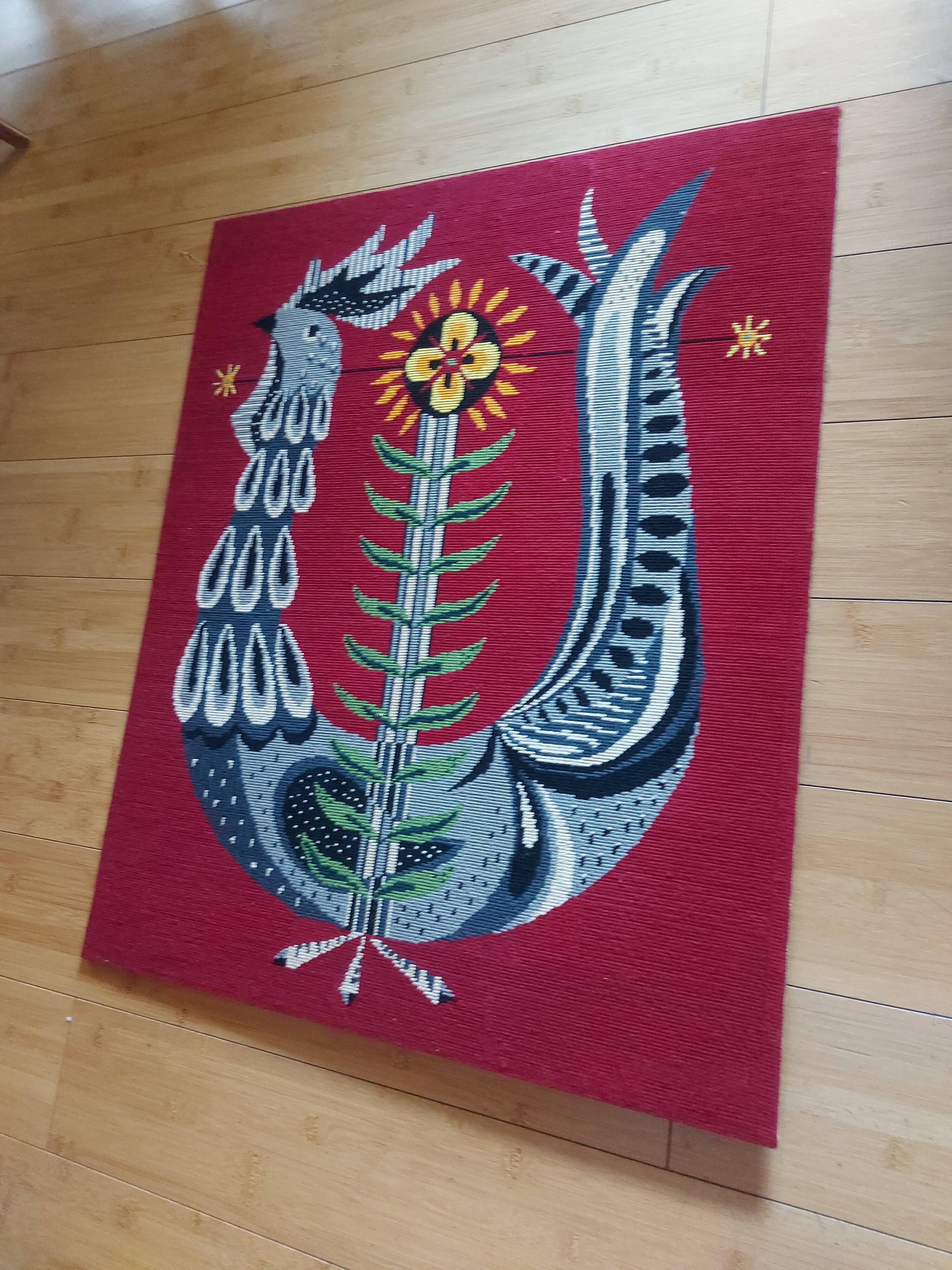 Vintage rooster tapestry
