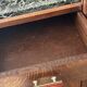 Art Deco oak sideboard with green marble top – 1930s