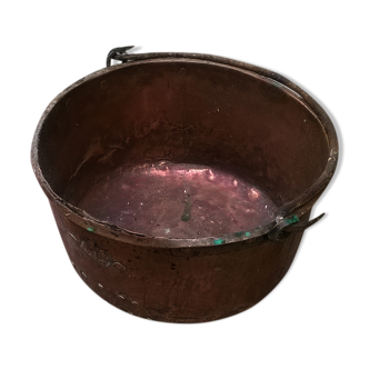 Old copper cauldron