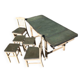 Mado table 2 stools 2 armchairs