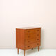 Vintage teak dresser with four drawers