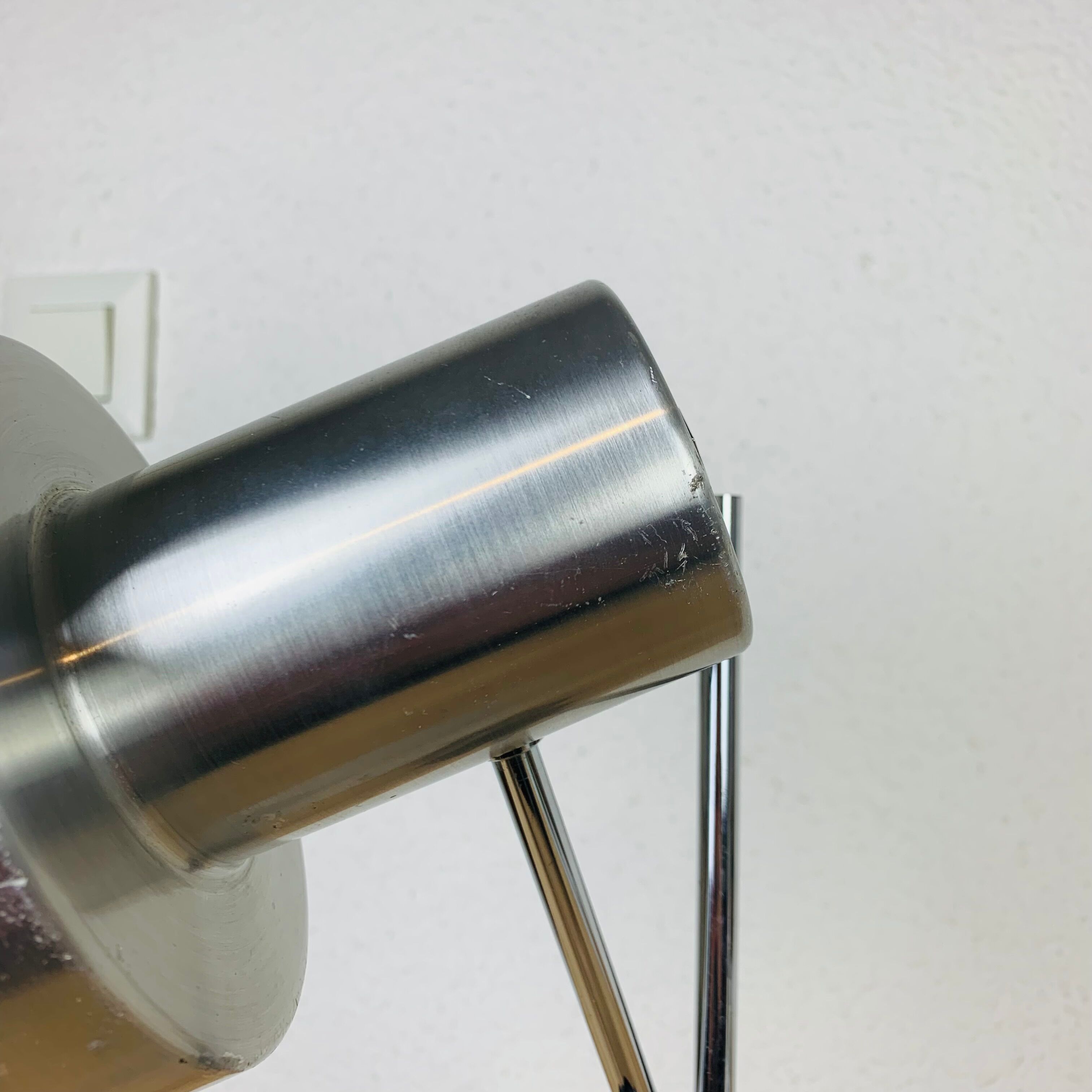 Vintage lamp brushed aluminum 50/60s