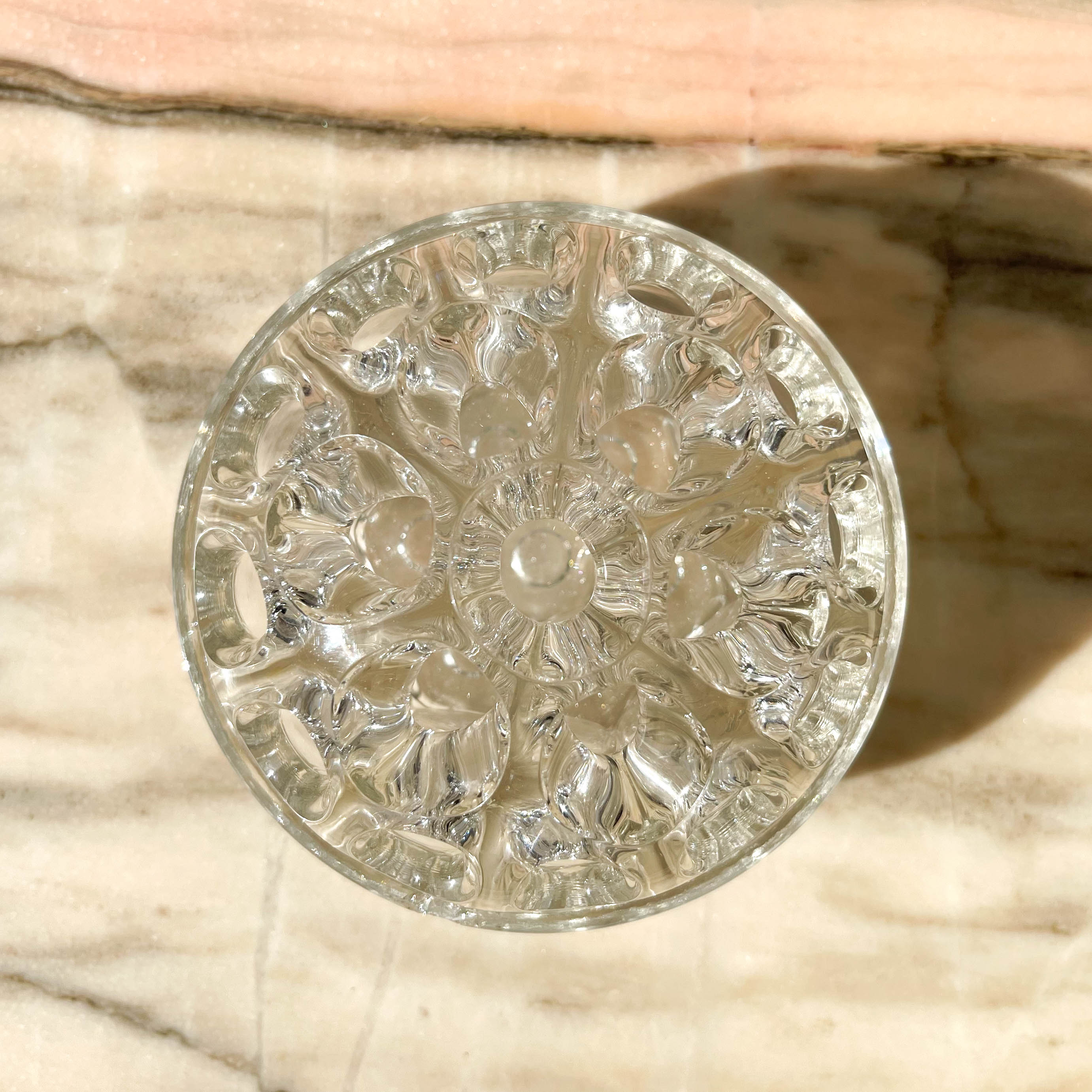 Vintage glass flower pick N5 Made in France