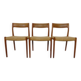 Model 77 Dining Chair in Teak and Papercord by Niels Otto Møller for J.L. Møllers, 1960s
