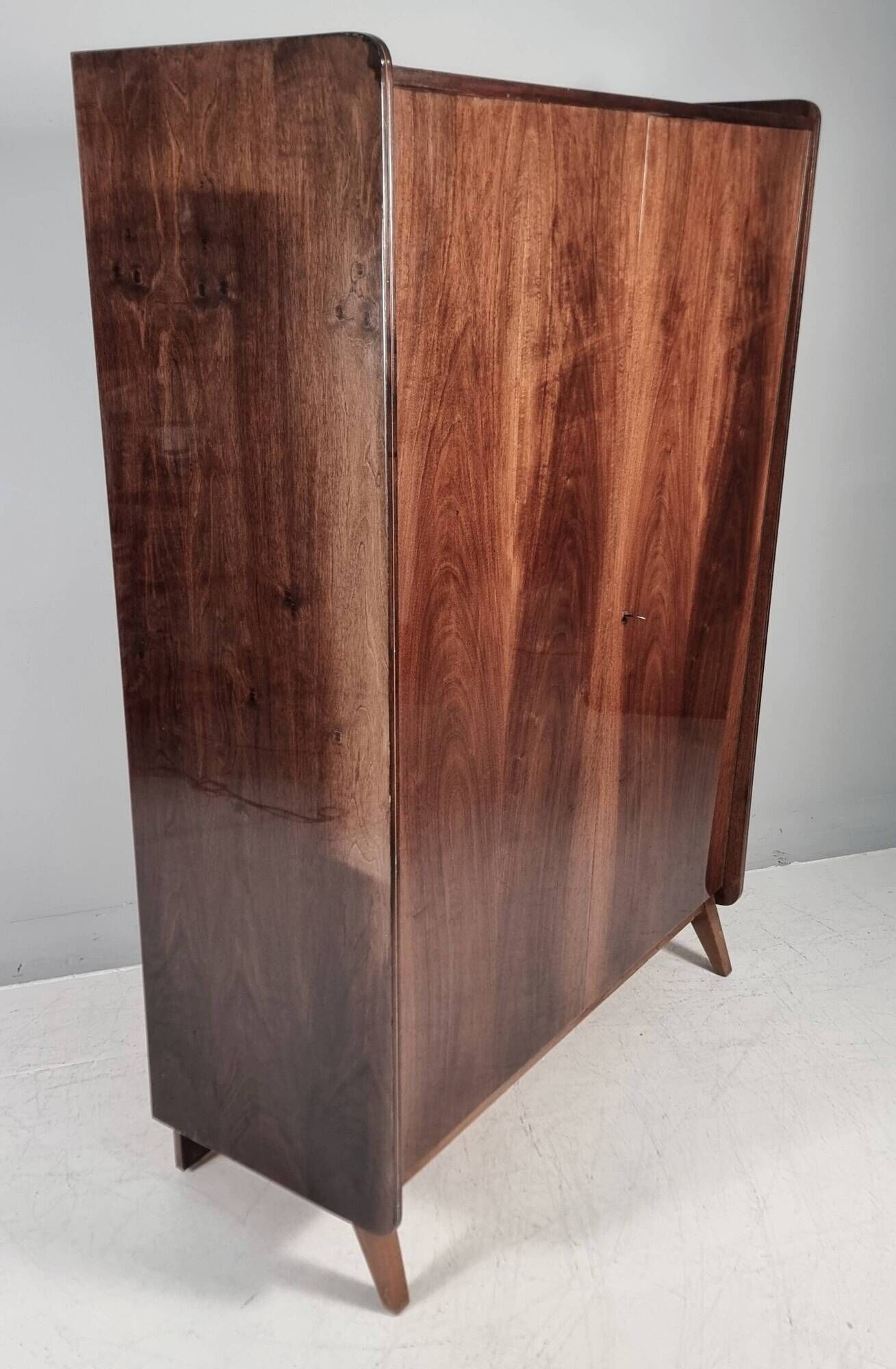 Vintage Wardrobe in Walnut from Tatra Nabytok, 1970s