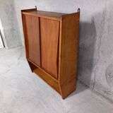 Étagère murale en bois années 50/60