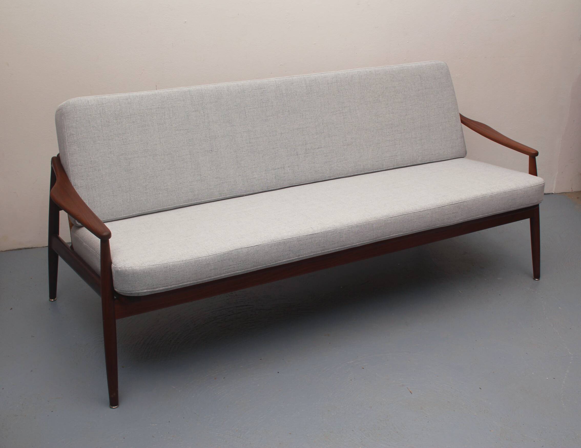 1950s sofa in teak Hartmut Lohmeyer