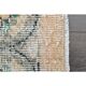 1970s Vintage Turkish Oushak Handmade Wool Cotton Gray Area Rug 95x329