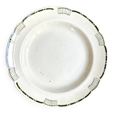 Lunéville hollow round dish in iron clay, "London" service