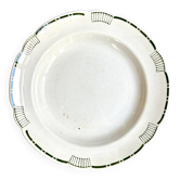 Lunéville hollow round dish in iron clay, "London" service