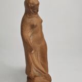 Draped Tanagra after Alexandre Bigot, Terracotta statuette, 20 cm