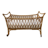 Rattan crib and mattress