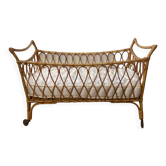 Rattan crib and mattress