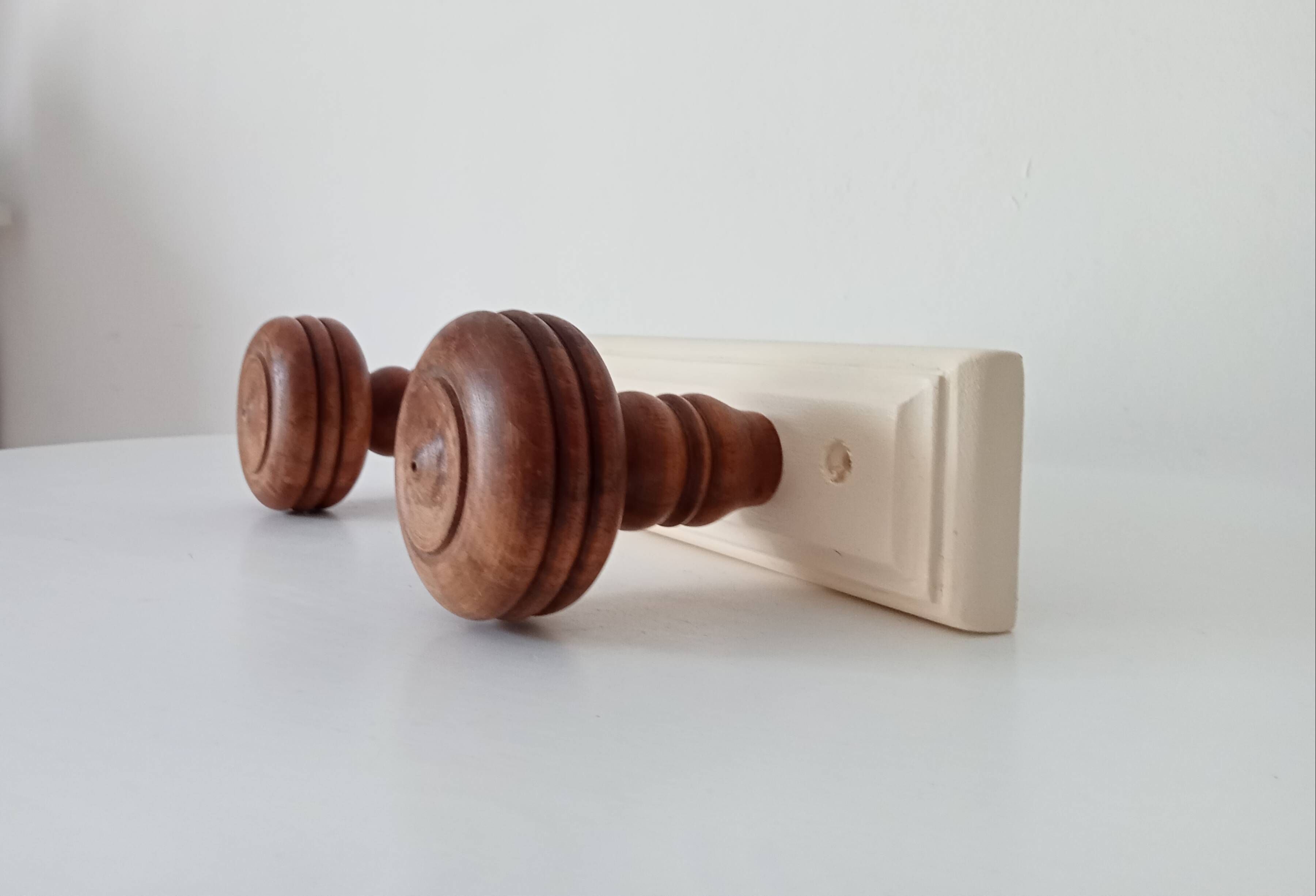 Rustic vintage wall coat rack