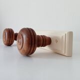 Rustic vintage wall coat rack