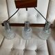 Suspension scandinave en palissandre et chrome 1970