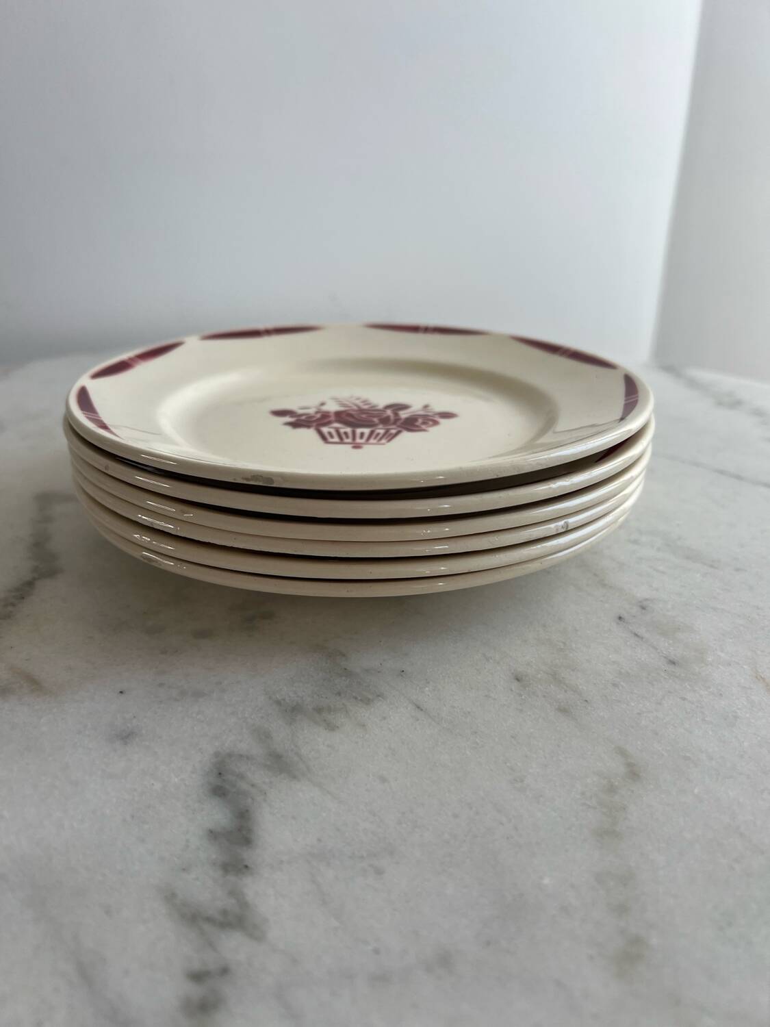 Set of 6 Badonwiller dinner plates
