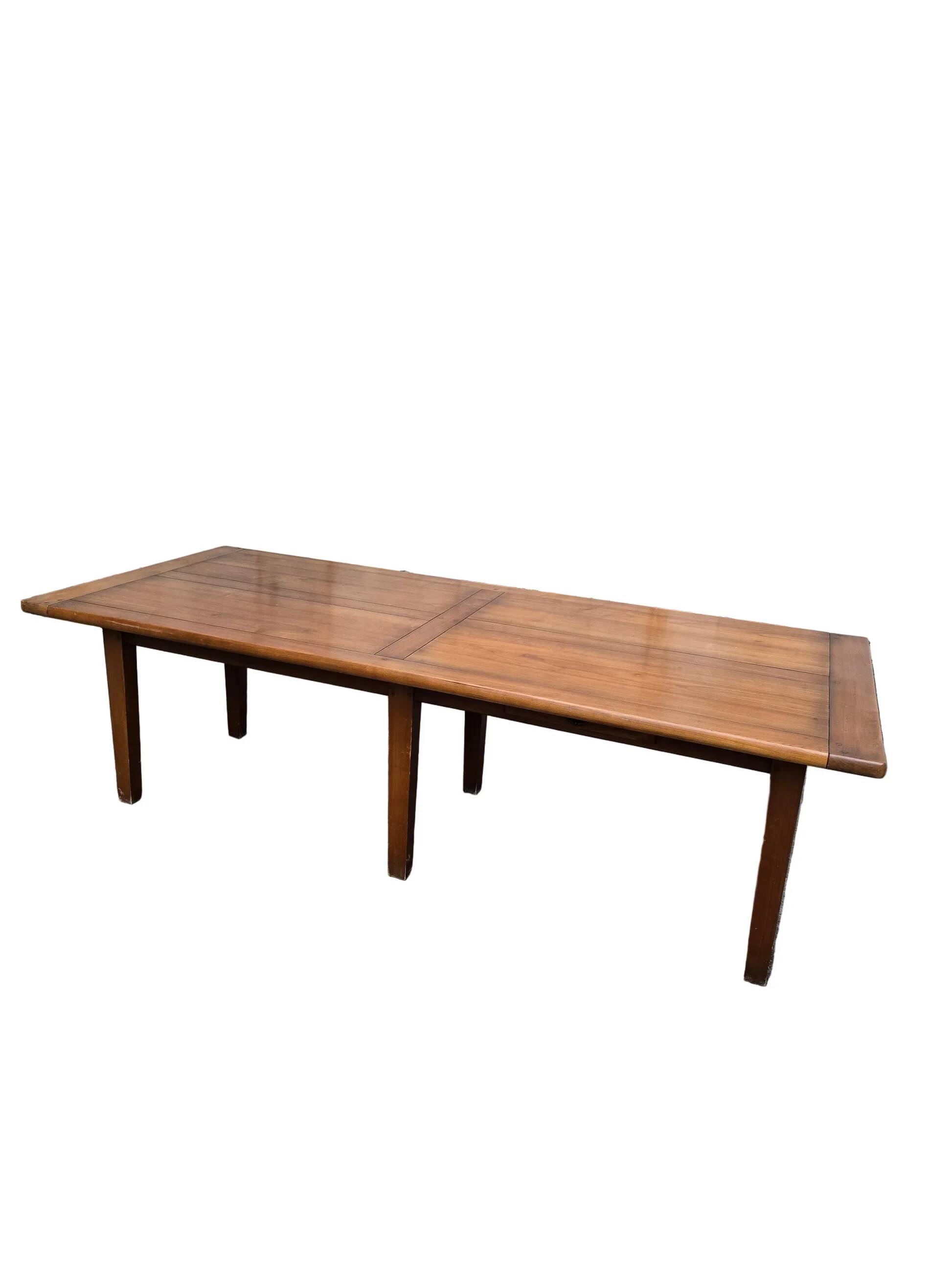Large solid wood dining table - 2.5m
