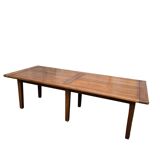 Large solid wood dining table - 2.5m