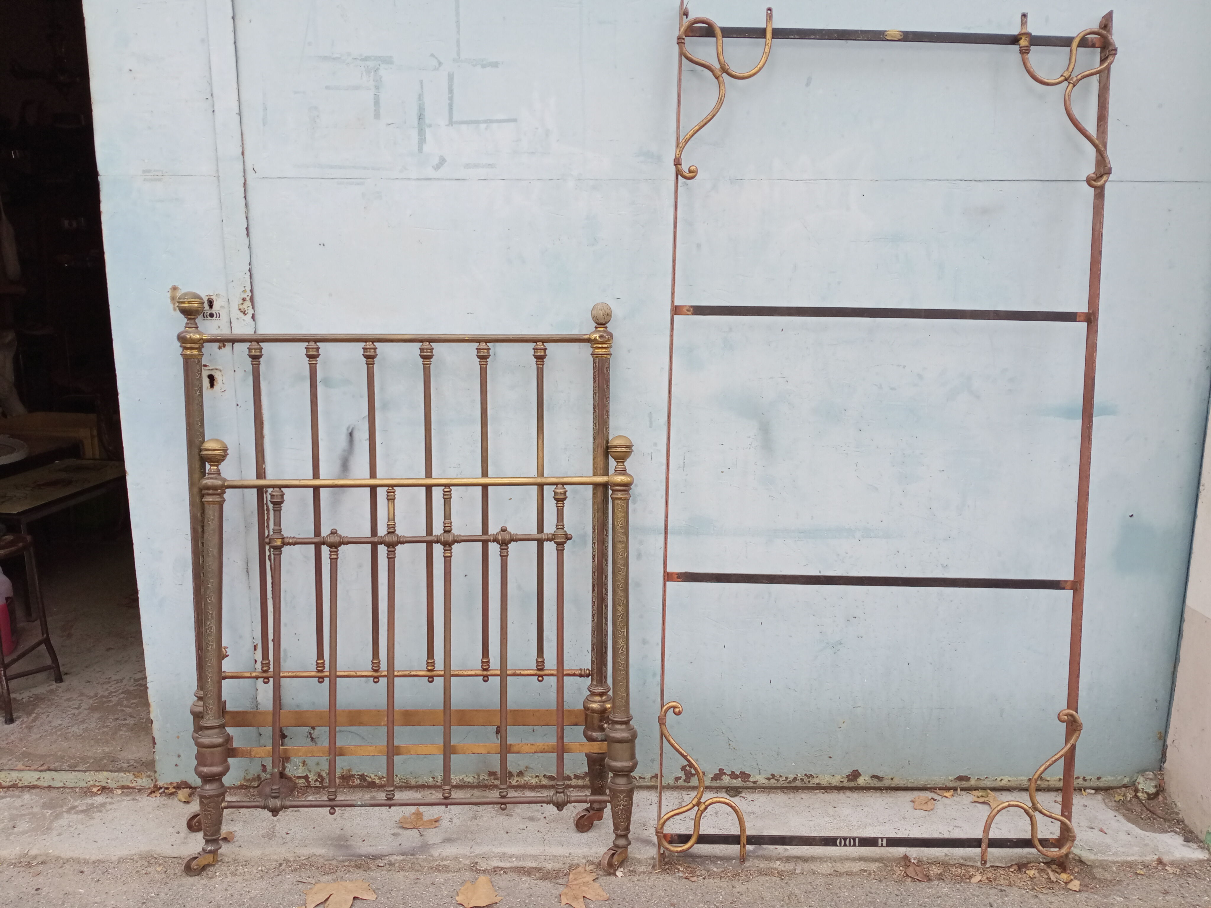 Brass bed