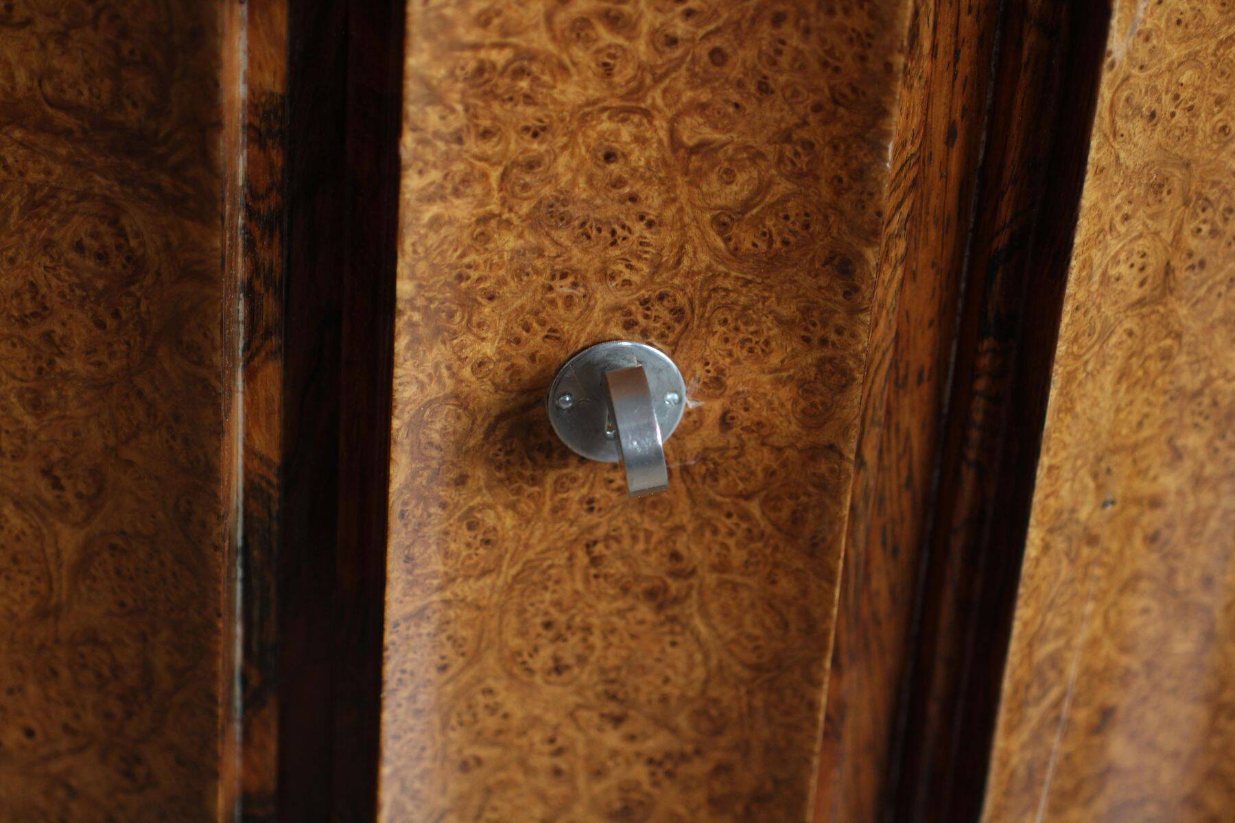 Large Art Deco Sideboard in Amboyna Root and Rosewood, Paris, 1925