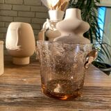 Biot ice bucket in bubbled glass Lila