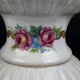 Raynaud Limoges lamp base in porcelain, paradise birds