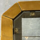 Brutalist Brass T09 coffee table by Peter Ghyczy 1970