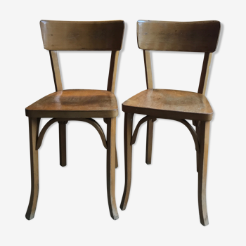 Lot de 2 chaises bistrot baumann