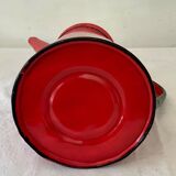 Vintage 1950 red enamelled sheet metal