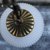 Italian brass and opaline hanging