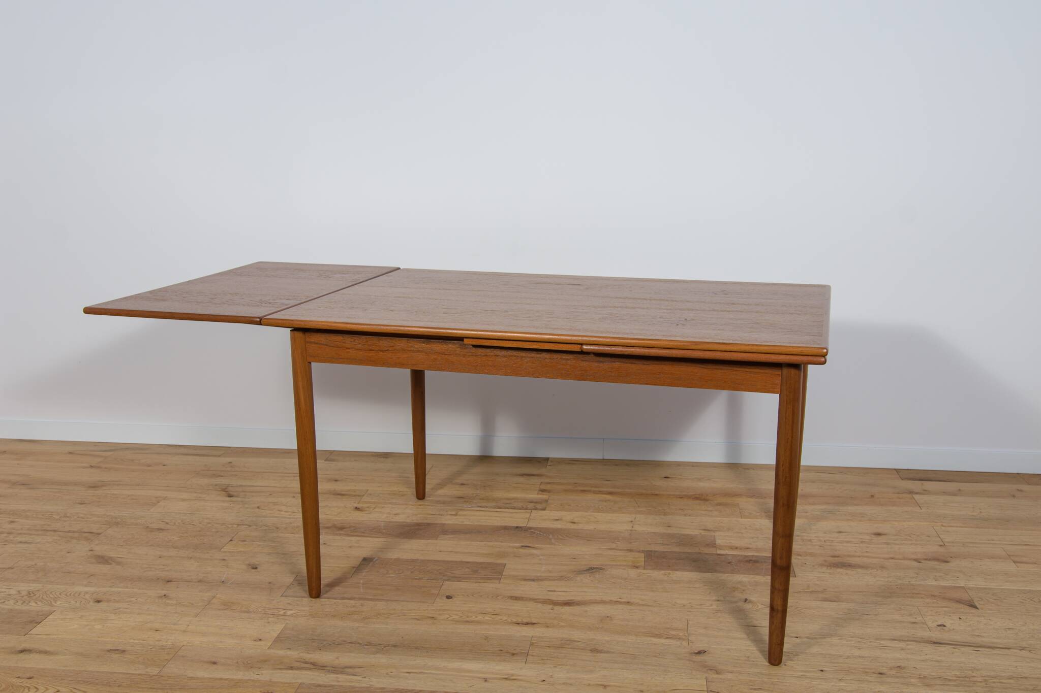 Mid Century Teak Extendable Dining Table, Denmark, 1960s