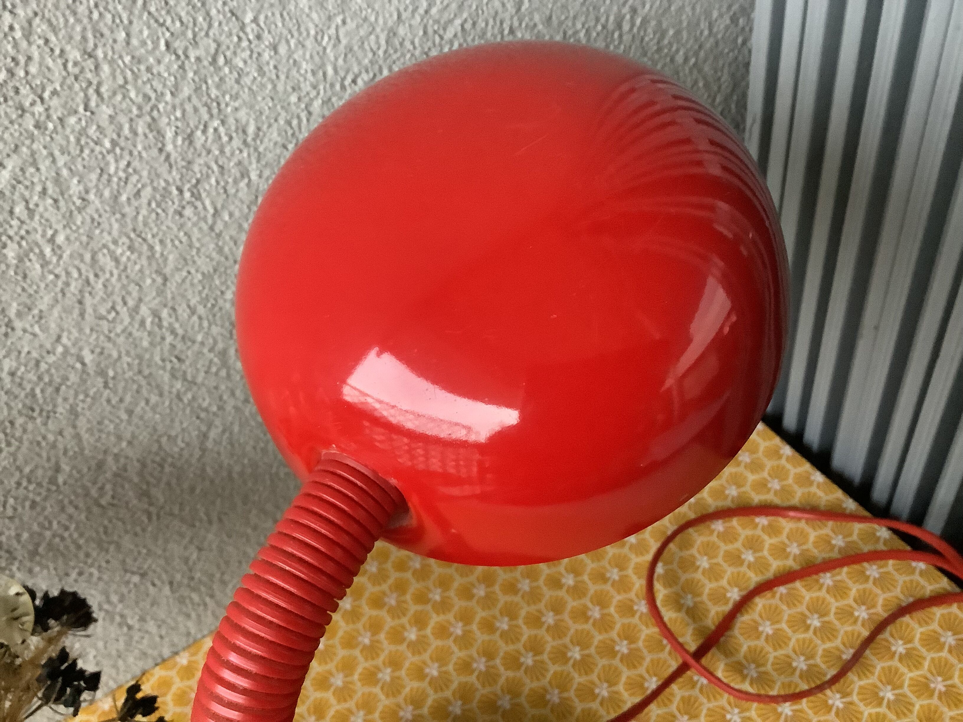 Design lamp space age red Bauhaus Style