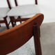 Set of three teak chairs, danish design, 1970s