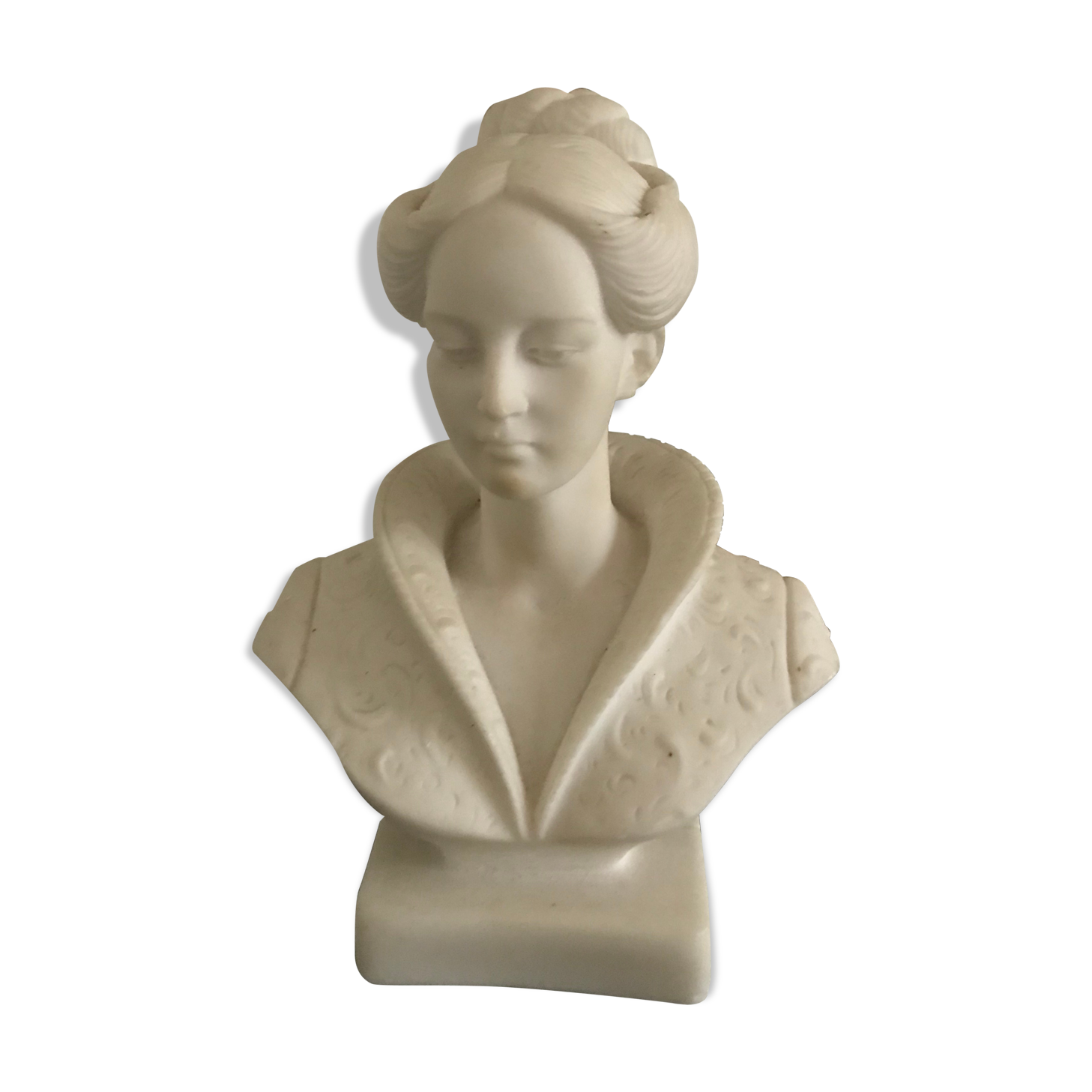 Female bust in plaster