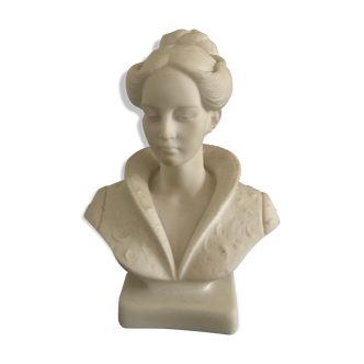 Female bust in plaster