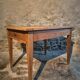 French rural farmhouse table with two drawers, 19th century.