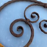Wrought iron pediment