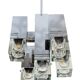 Mid-century modern Italian chrome and glass pendant light by Gaetano Sciolari, 1970