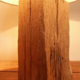 Lamp on old oak beam