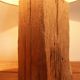 Lamp on an old oak beam